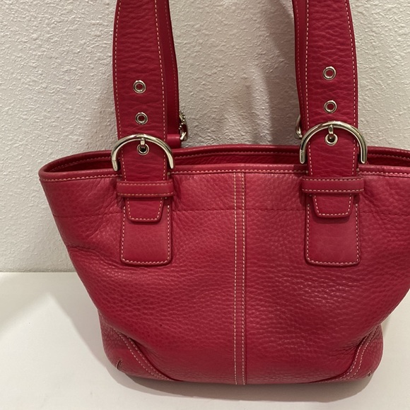 Authentic Vintage Pink Coach Purse Soho Satchel J04S-4295  Bag RARE Color - Picture 9 of 14